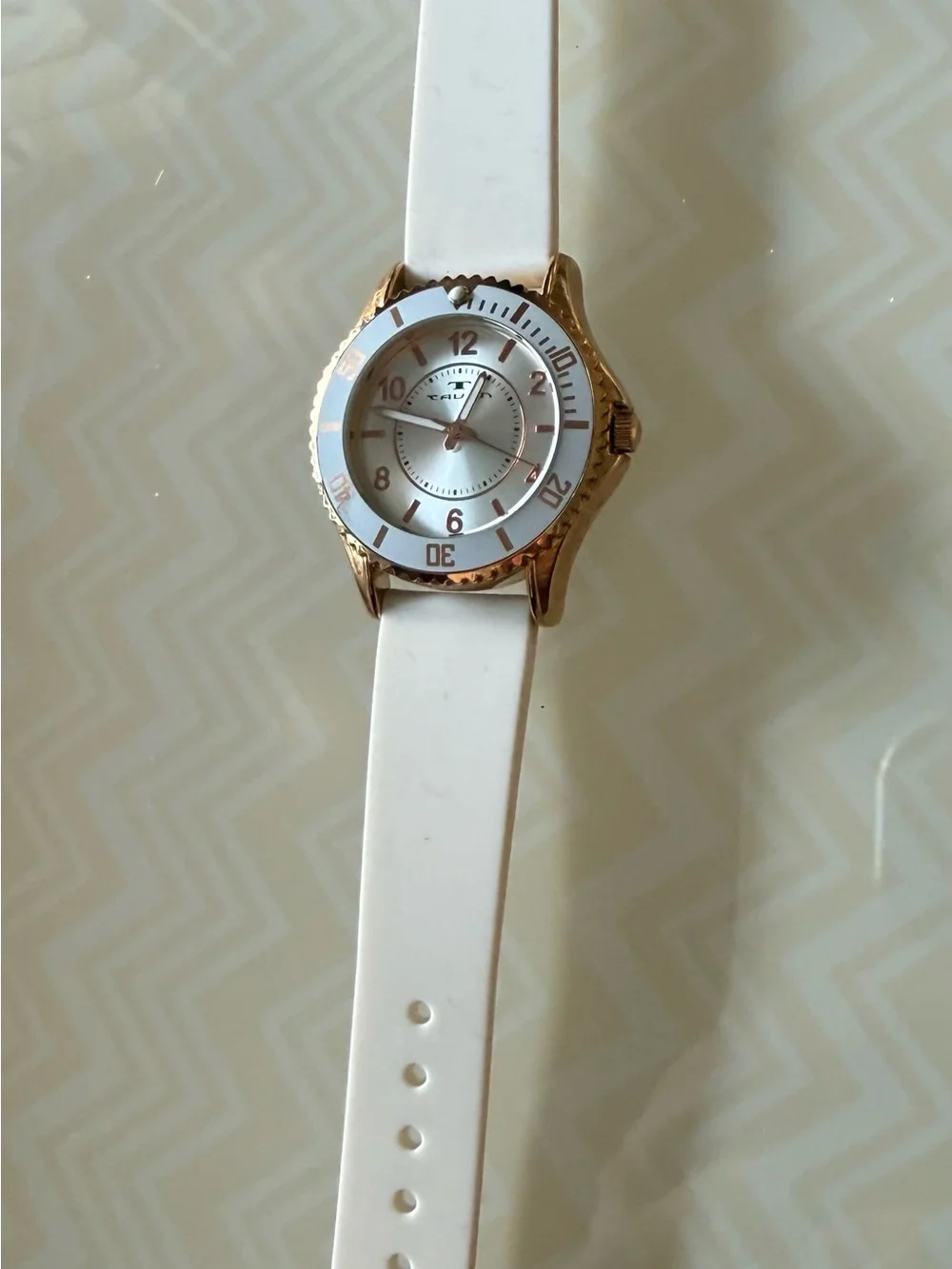 White and Rose Gold Diving Tavan Lady’s watch